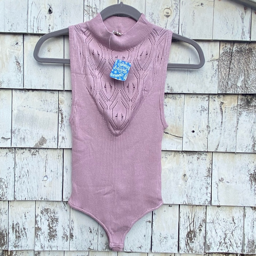 Free People On Point Rose Bodysuit
